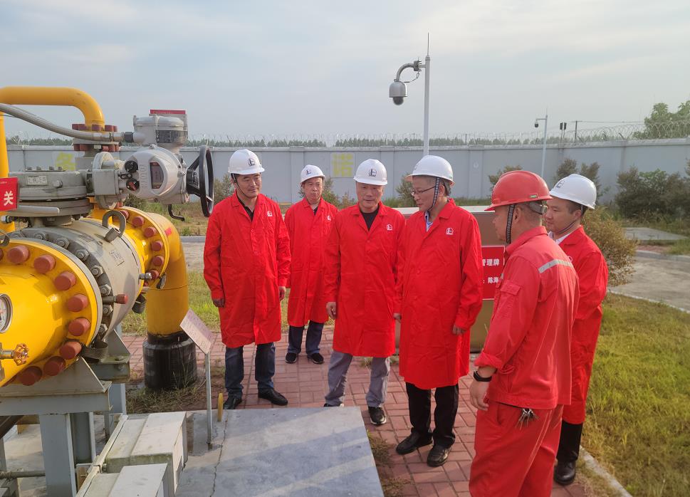 市政府副秘書(shū)長(zhǎng)、發(fā)改委主任李文勝一行至第二天然氣門(mén)站調(diào)研